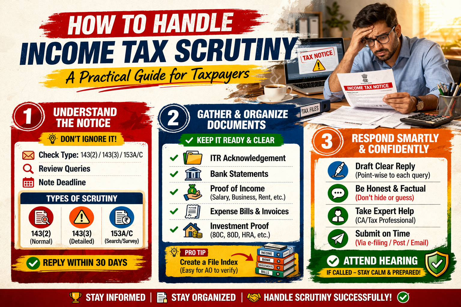How To Handle Income Tax Scrutiny: A Practical Guide For Taxpayers